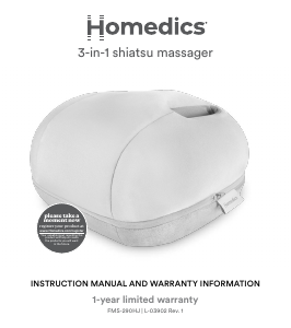 Manual de uso Homedics FMS-290HJ Masajeador