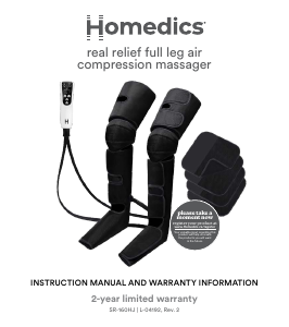 Bruksanvisning Homedics SR-160HJ Massageapparat