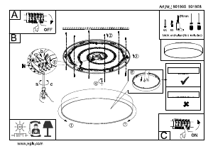 Manuale Eglo 901908 Lampada