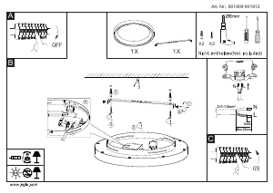 Manuale Eglo 901909 Lampada