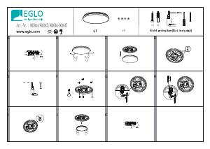 Rokasgrāmata Eglo 902044 Lampa
