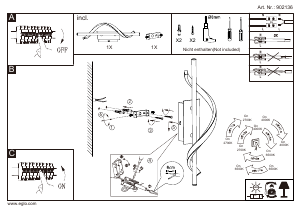 説明書 Eglo 902136 ランプ