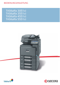 Bedienungsanleitung Kyocera TASKalfa 3051ci Multifunktionsdrucker