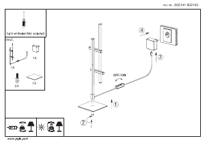 Instrukcja Eglo 902143 Lampa