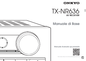 Manuale Onkyo TX-NR636 Ricevitore