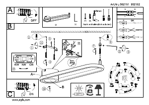 Manuale Eglo 902152 Lampada