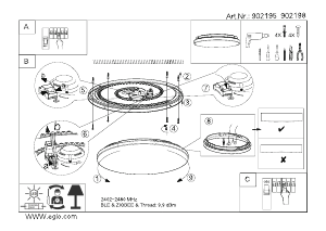 Manual Eglo 902195 Lampă