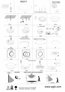 Manual Eglo 902217 Candeeiro