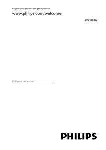 Manual de uso Philips 20PFL3108H Televisor de LED