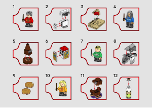 Manual Lego set 76456 Harry Potter LEGO Harry Potter Calendar de advent 2025
