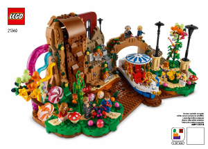 Rokasgrāmata Lego set 21360 Ideas Villijs Vonka un šokolādes fabrika