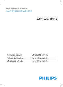 Návod Philips 22PFL2978H LED televízor