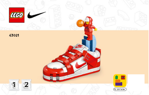 Manual Lego set 43021 Nike Nike Dunk Trickshot