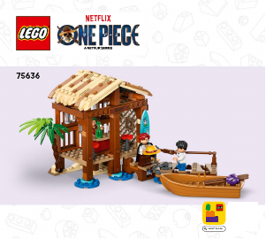 Használati útmutató Lego set 75636 One Piece Kunyhó Szélmalomfaluban