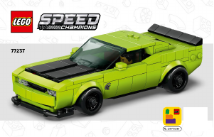 Brugsanvisning Lego set 77237 Speed Champions Dodge Challenger SRT Hellcat-sportsvogn