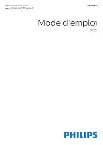 Mode d’emploi Philips 32PFS5863 Téléviseur LED