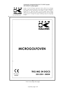 Handleiding Kalorik TKG MG 34 DGCS Magnetron