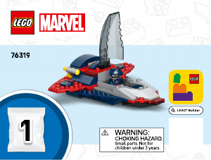 Manual Lego set 76319 Super Heroes Capitão América contra Thanos