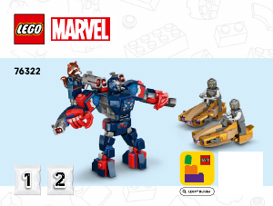 Bruksanvisning Lego set 76322 Super Heroes Avengers: Endgame Thor mot Chitauri