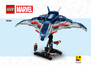 Bruksanvisning Lego set 76325 Super Heroes Avengers: Age of Ultron Quinjet