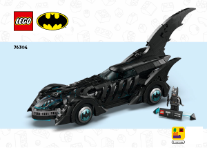Vadovas Lego set 76304 Super Heroes Betmenas amžiams Betmeno automobilis