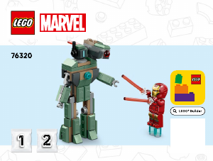 Bruksanvisning Lego set 76320 Super Heroes Iron Man & War Machine mot Hammer Drones