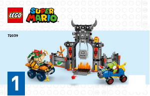 Manual Lego set 72039 Super Mario Mario Kart – Castelul lui Bowser