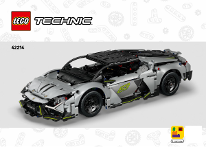 Mode d’emploi Lego set 42214 Technic Supercar Lamborghini Revuelto