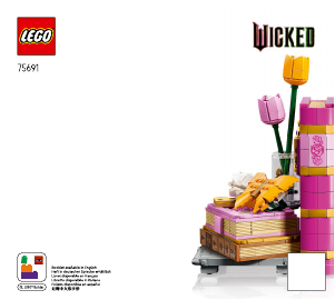 Manual Lego set 75691 Wicked Suporte de Livros da Glinda e Elphaba