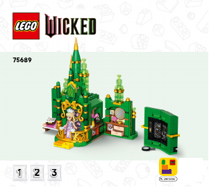 Käyttöohje Lego set 75689 Wicked Emerald City ja Kiamo Ko ‑linna