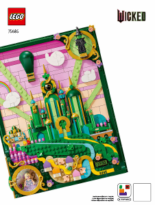 Manual de uso Lego set 75685 Wicked Arte Mural: Emerald City