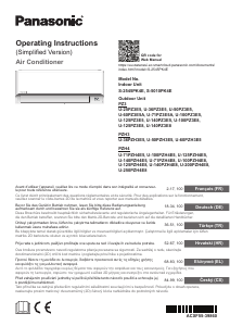 Kullanım kılavuzu Panasonic U-50PZ3E5 Klima