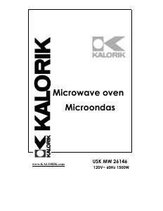 Manual de uso Kalorik USK MW 26146 Microondas