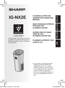 Hướng dẫn sử dụng Sharp IG-NX2E-B Máy lọc khí
