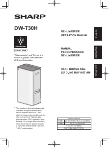 Handleiding Sharp DW-T30HV-W Luchtontvochtiger