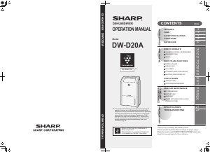 Handleiding Sharp DW-D20A-W Luchtontvochtiger