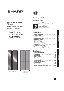 Bruksanvisning Sharp SJ-FXP650VG-SL Kyl-frys