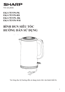 Hướng dẫn sử dụng Sharp EKJ-17EVPS-WH Ấm đun nước