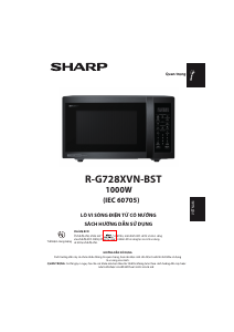 Hướng dẫn sử dụng Sharp R-G728XVN-BST Lò vi sóng