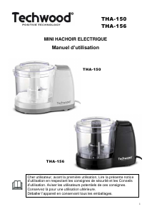 Mode d’emploi Techwood THA-150 Hachoir