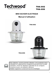 Mode d’emploi Techwood THA-806 Hachoir