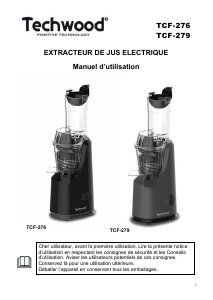 Mode d’emploi Techwood TCF-276 Presse-agrumes