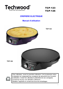 Mode d’emploi Techwood TCP-126 Crêpière
