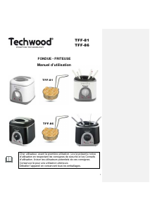 Mode d’emploi Techwood TFF-86 Friteuse
