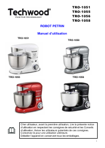 Mode d’emploi Techwood TRO-1055 Robot sur socle