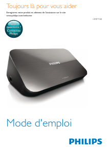 Mode d’emploi Philips HMP7100 Lecteur multimédia