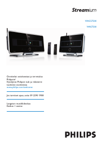 Käyttöohje Philips WAS7500 Streamium Mediasoitin