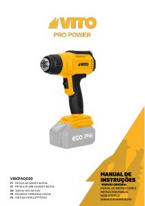 Manual Vito VIBCPAQD20 Soprador de ar quente