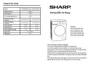 Hướng dẫn sử dụng Sharp ES-FM110CB-DG Máy giặt