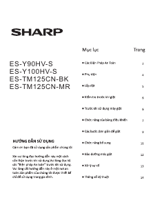 Hướng dẫn sử dụng Sharp ES-TM125CN-BK Máy giặt